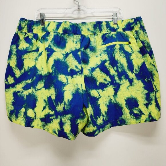 The North Face Running Shorts Women's Size XXL Regular Tie-Dye Blue/Yellow NEW - Picture 11 of 11